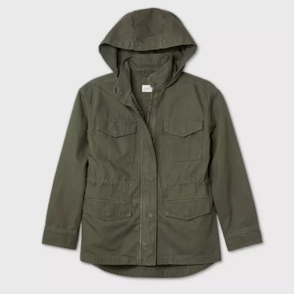 Universal Thread Olive Green Anorak Utility Jacket Size Women's XS Like NEW